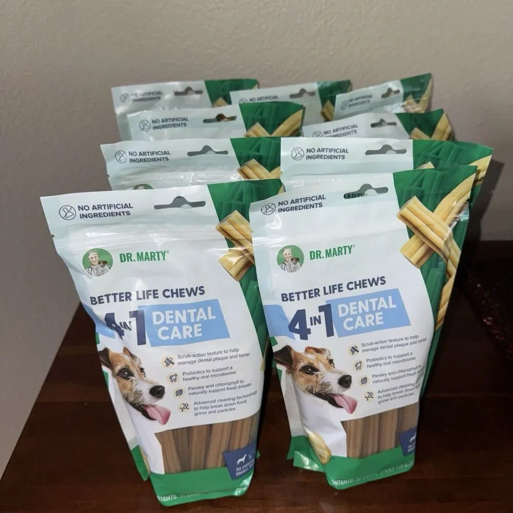 Dr. Marty Better Life Chews 4 in 1 Dental Care Sticks for Small Dogs 5-23 lbs